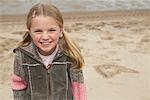 Portrait of Girl on Beach