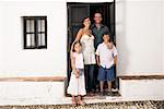 Portrait of Family in Doorway