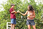 Mother and Son in Orchard