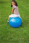 Girl Playing Outdoors