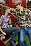 Couple at Carters Steam Fair, England