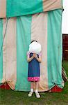 Girl at Carters Steam Fair, England