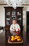 Portrait of Man in Elegant Dining Room