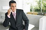 Businessman Using Cellular Phone