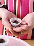 Woman's Hands holding Chocolate