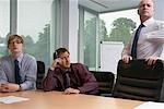 Manager and Staff in Boardroom Office