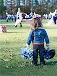 Kleines Mädchen Cheerleader