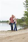 Couple Walking Outdoors, Sunnyside Park. Toronto, Ontario, Canada