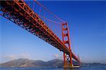 Low angle view of a bridge, Golden Gate Bridge, San Francisco California, USA