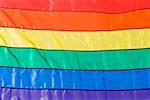 Close-up of gay pride flag