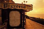 Pizzeria at the sea side, Italy