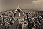 Vue d'angle élevé des bâtiments dans une ville, la cathédrale Santa Maria Del Fiore Florence, Italie