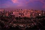 High angle view of buildings in a city