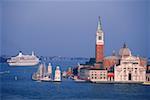 An der Waterfront, Kathedrale St. Markus Kathedrale, San Giorgio Maggiore, Venedig, Veneto, Italien