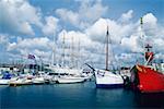 Boats in a harbor, Gothenburg, Sweden