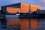 Palais sur le front de mer, Palais Royal de Riddarholmen, Stockholm, Suède