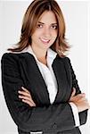 Portrait of a businesswoman smiling with her arms folded