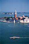 High angle view of a cathedral, St. Mark's Cathedral, San Giorgio Maggiore, Venice, Veneto, Italy