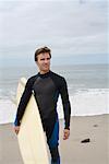 Man Holding Surfboard