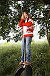 Girl on Tire Swing