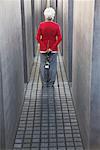 Woman at the Memorial to the Murdered Jews of Europe, Berlin, Germany