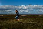 Girl Jumping Rope Outdoors