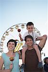 Family at Amusement Park, Toronto Ontario, Canada