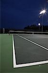 Tennis Court at Evening