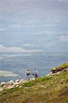 Boys Mountain Biking on Hillside, Aonach Mor, Scotland