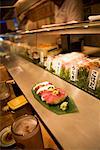 Close-up of Sushi in Restaurant