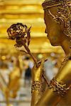 Gold-Statue, Wat Phra Kaeo, Bangkok, Thailand