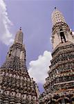 Porcelaine Prangs, Wat Arun, Bangkok, Thaïlande