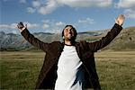 Excited Man, Abruzzi, Italy