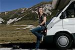 Woman Outdoors, Abruzzi, Italy