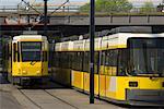 Tramways, Alexander Platz, Berlin, Allemagne