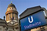 Transit Station Sign by Deutscher Dom, Berlin, Germany