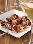 Prosciutto with Cheese and White Wine