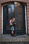 Girl Going to School