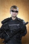 Boy Dressed as Policeman