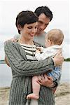 Family with Baby on Beach