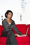 Businesswoman Using Laptop Computer