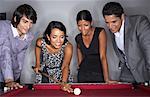 Business People Playing Pool