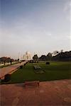 Garden in front of a mausoleum, Taj Mahal, Agra, Uttar Pradesh, India