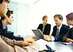 Business people working together at table