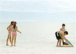 Children playing on the beach