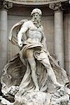 Italy, Rome, Trevi Fountain, statue of Neptune