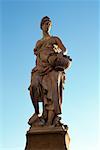 Italy, Florence, statue from Ponte Santa Trinita