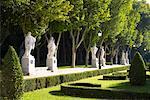 Statues et jardins, Plaza de Oriente, Madrid, Espagne