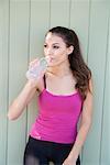 Woman Drinking Bottled Water