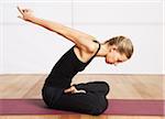 Woman Practicing Yoga